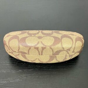 Coach Signature Logo Clamshell Hard Eyeglass/Sunglass Case